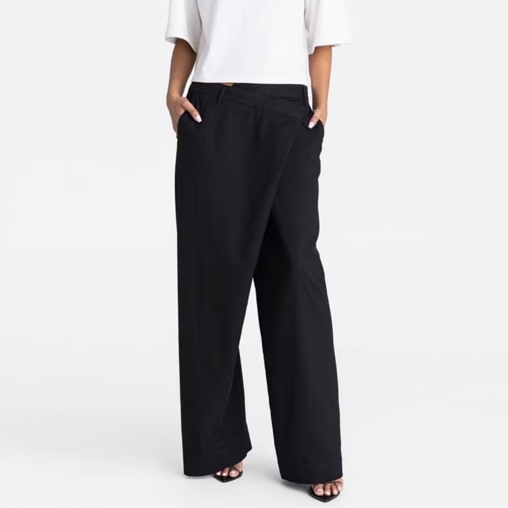 KAHLANA Women's Black Wide-Leg Pants - Picture 3 of 3